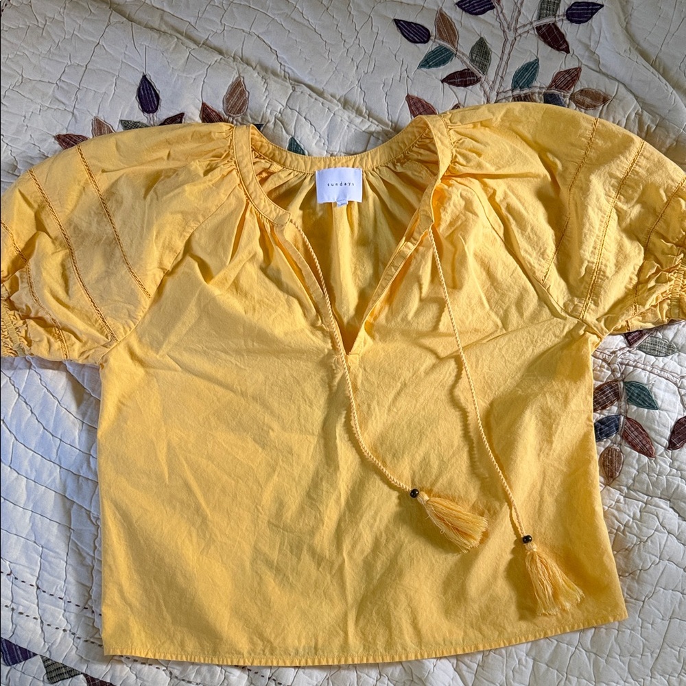 Beautiful SUNDAYS Yellow Blouse